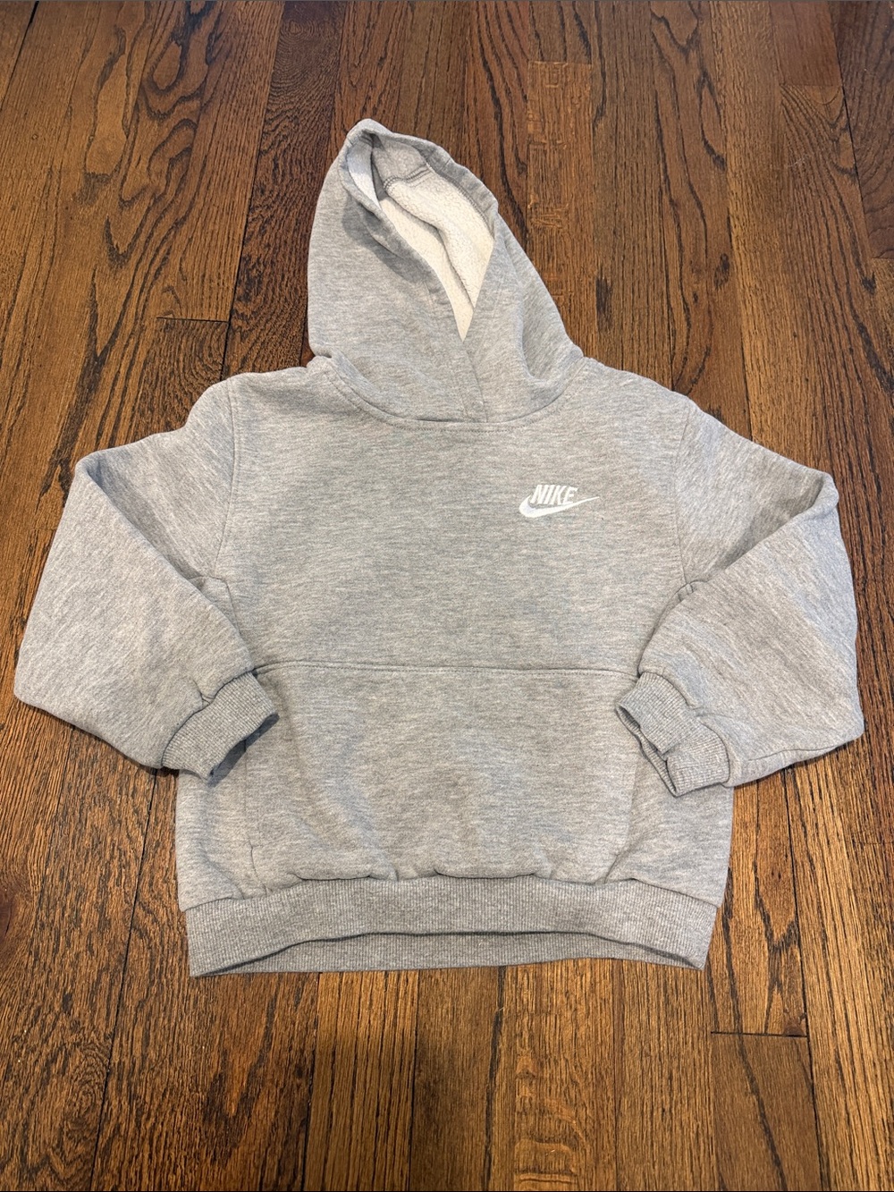 Nike Kids' Gray Hooded Sweatshirt